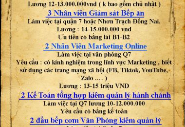 Công ty TNHH TM DV IB Việt Nam tuyển dụng